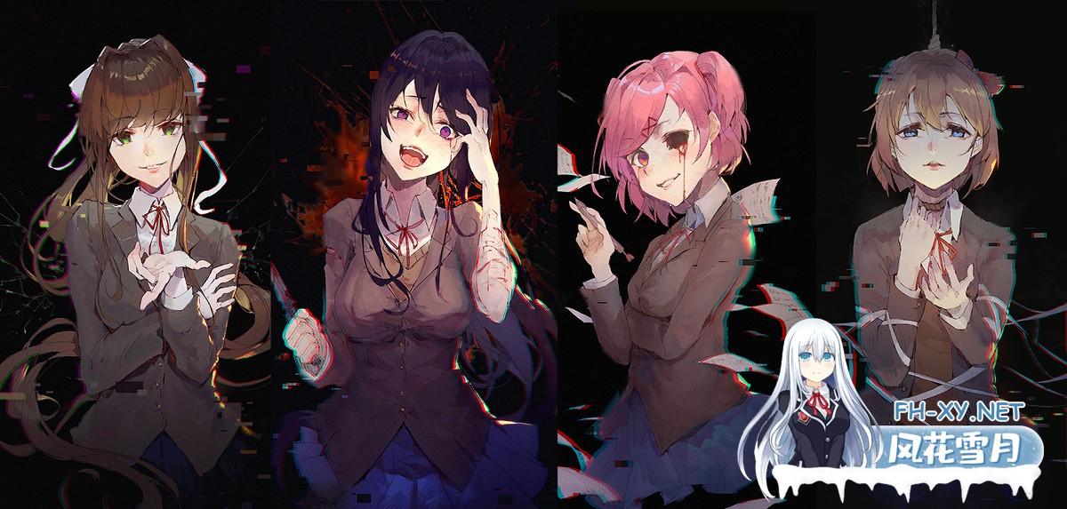 [GalGame/汉化/文学社]心跳文学部/Doki Doki Literature Club! 安卓直装/300M-2.jpg