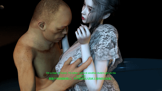 [3D/夫目前犯/NTR] 牛头人爱好者:妻心后传-艾沫沫-代驾NTR 性感黑丝女友被代驾司机侵犯中出 [2.7G]-5.gif