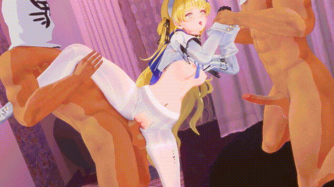 [MMD]煌めく星 4月5鸣潮 白丝裤袜菲比~被玷污的圣堂修女1+2 1080p[280m/U迅]-5.gif