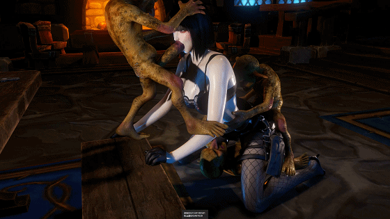 [3D/动态/VAM]115313wang(黑仔)：黑丝公主切&哥布林 [926.1MB]-1.gif