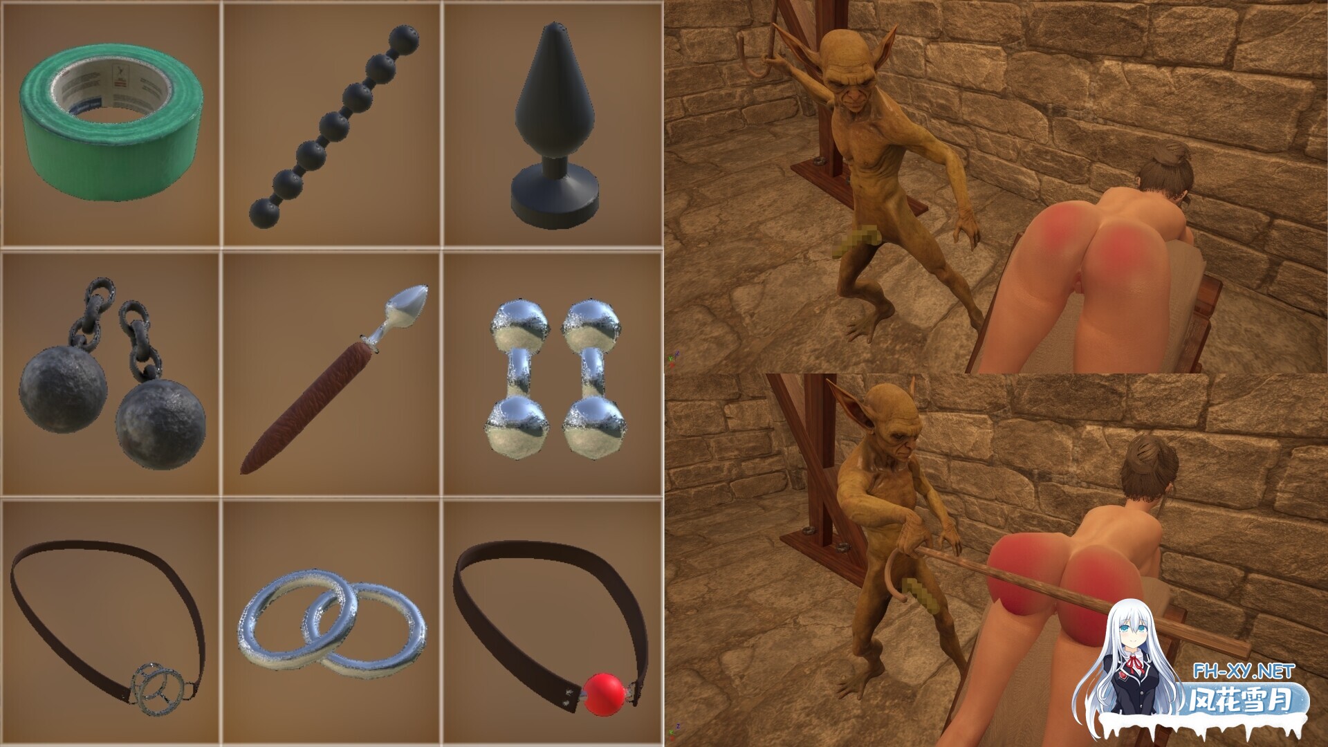 [3D互动/ACT/官中/捆绑拘束/PC]奴隶地下城深渊 奴○ダンジョンの深淵 官方中文版[3G]-7.jpg