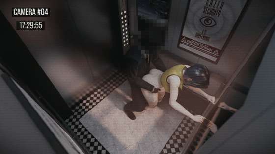 lewdgazer 3月新作：Faye 菲‧瓦伦坦 性感女神电梯内刺激性交-5.gif